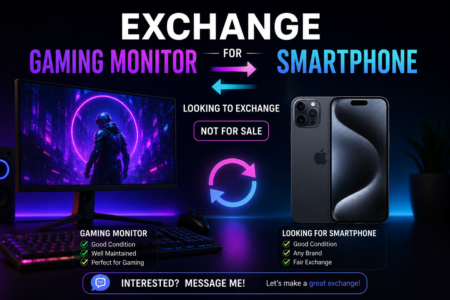 Exchange Gaming Monitor for Smartphone